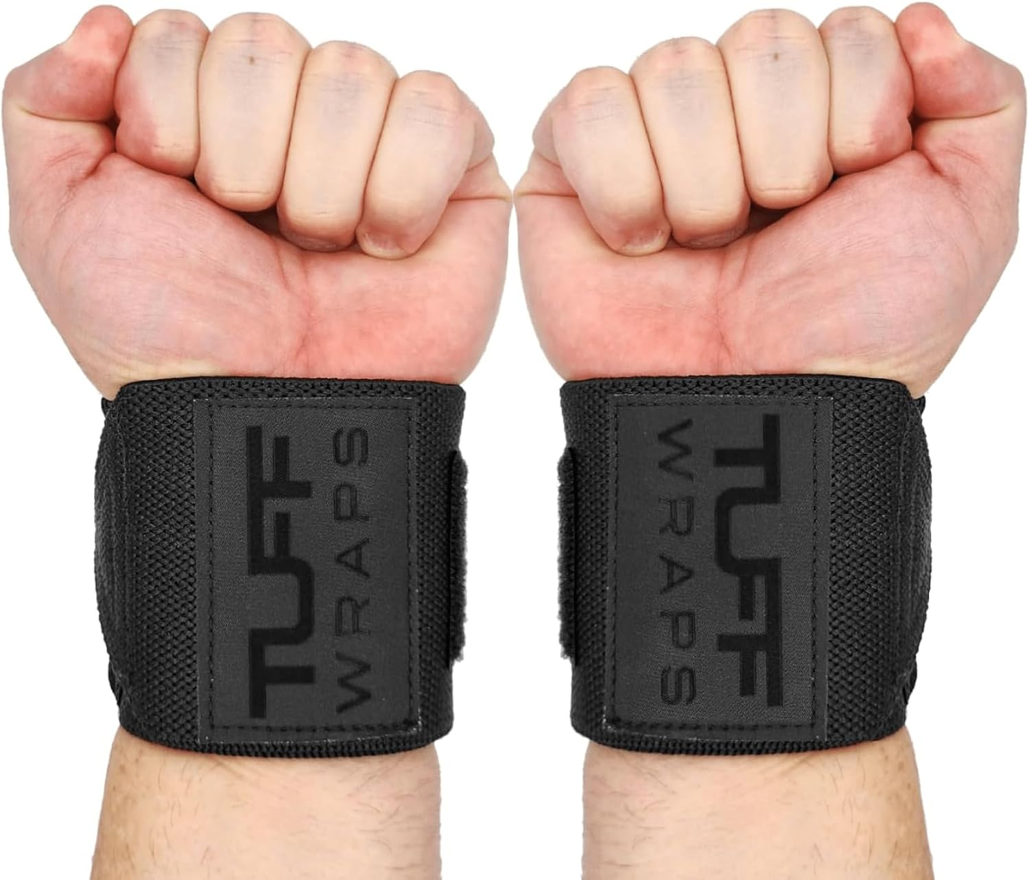 Black/Black TUFF Core Wrist Wraps product view